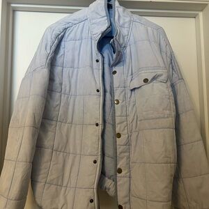 O'Neill Blue Quilted Puffer Coat with Modern Design